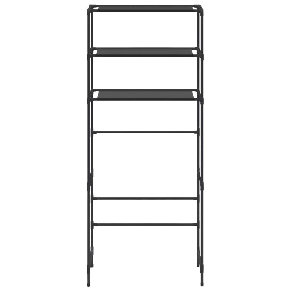 3-Tier Storage Rack over Laundry Machine Black 27.2"x11"x66.5" at Set Shop and Smile