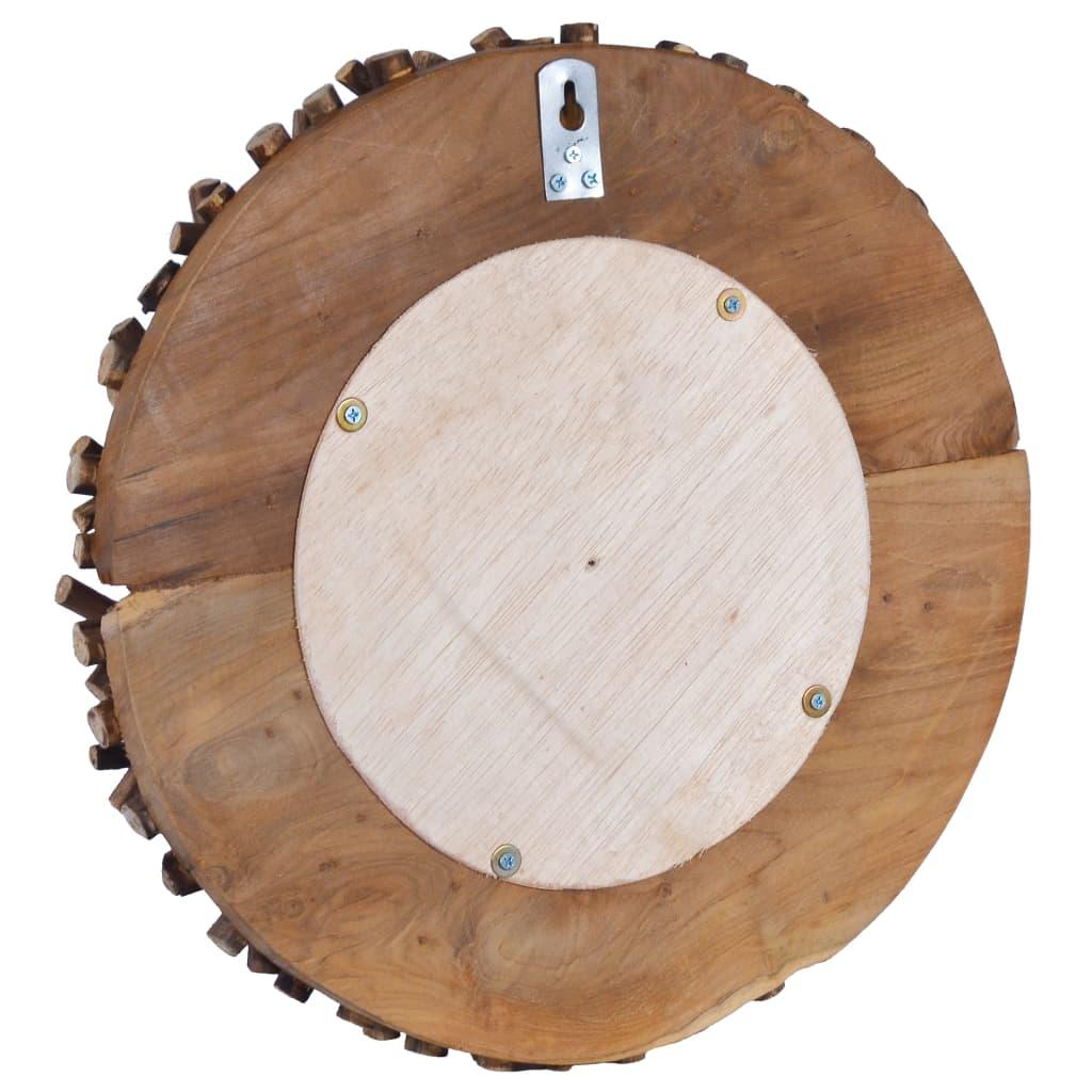 Wall Mirror 15.7" Teak Round at Set Shop and Smile