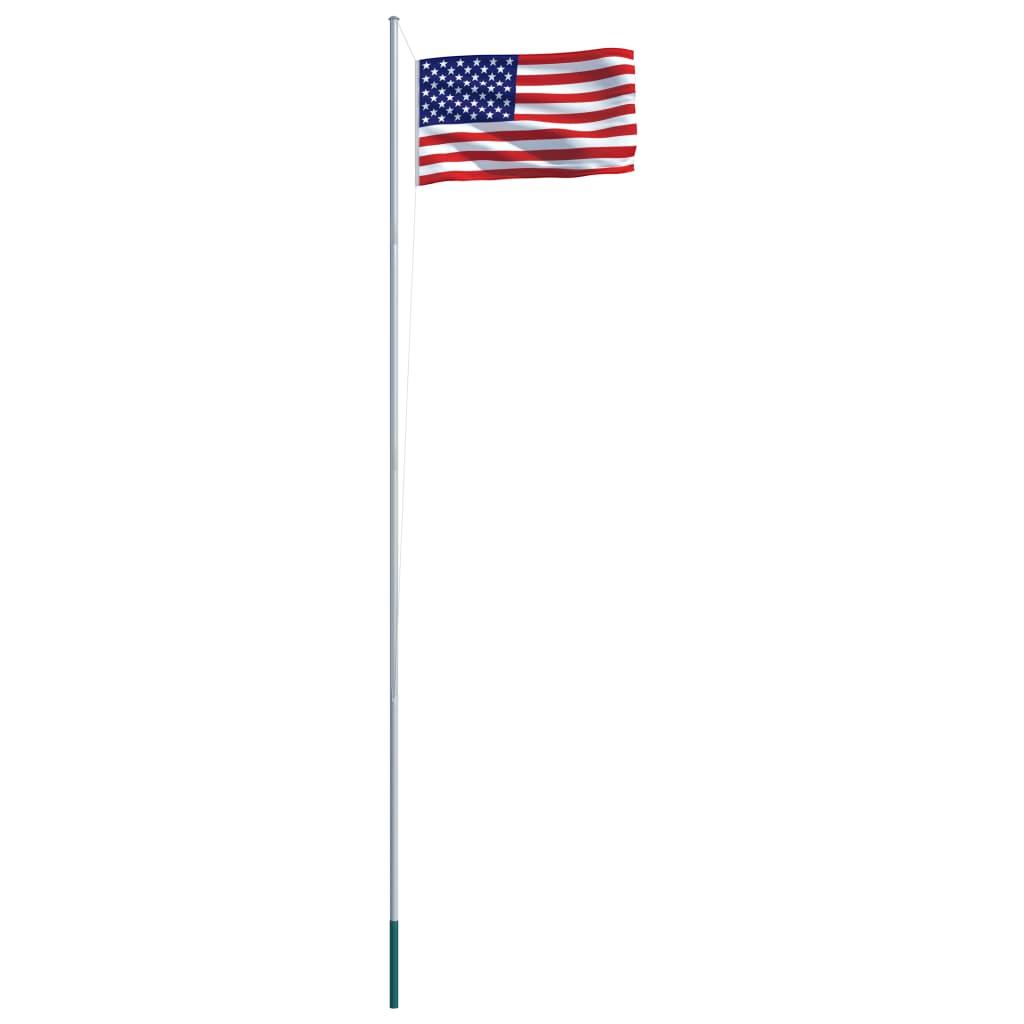 US Flag and Pole Aluminum 20.3' at Set Shop and Smile