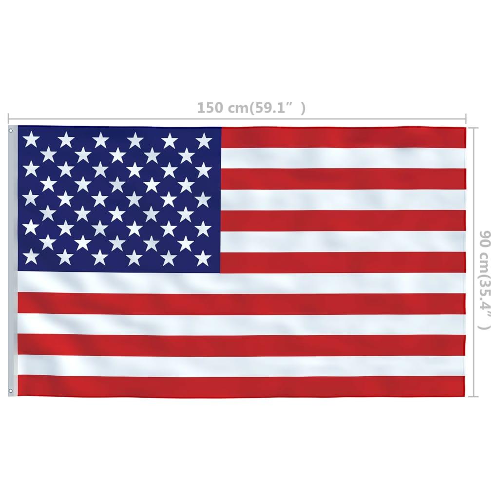 US Flag and Pole Aluminum 20.3' at Set Shop and Smile