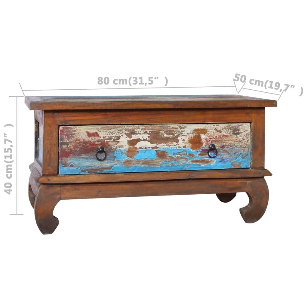 Coffee Table 31.5"x19.7"x15.7" Reclaimed Teak Wood at Set Shop and Smile