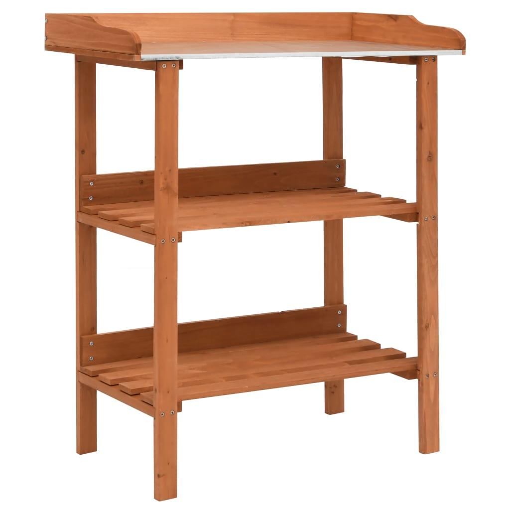 Plant Stand 29.9"x14.6"x35" Firwood at Set Shop and Smile