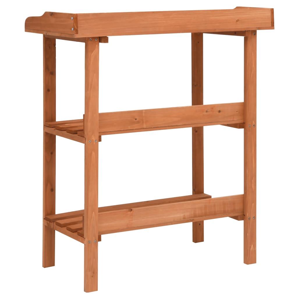 Plant Stand 29.9"x14.6"x35" Firwood at Set Shop and Smile