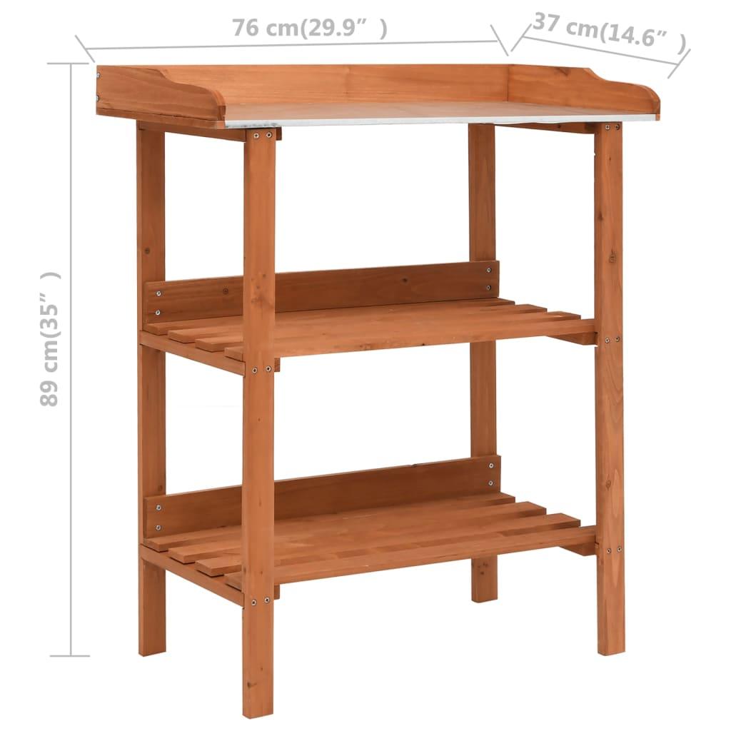 Plant Stand 29.9"x14.6"x35" Firwood at Set Shop and Smile