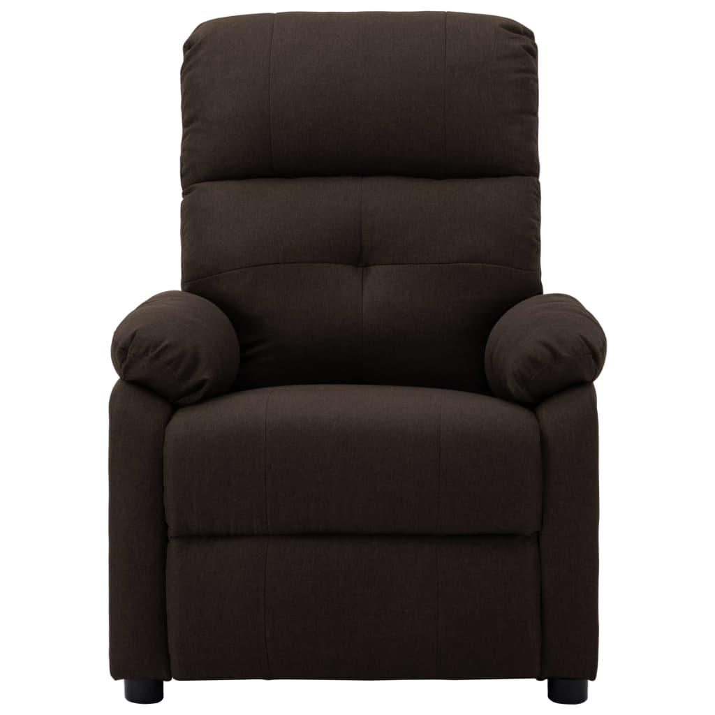 Massage Recliner Dark Brown Fabric at Set Shop and Smile