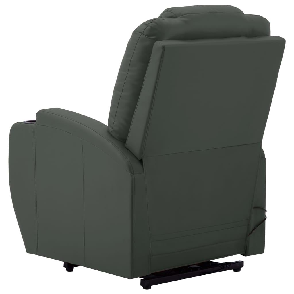 Massage Stand-up Chair Anthracite Faux Leather at Set Shop and Smile