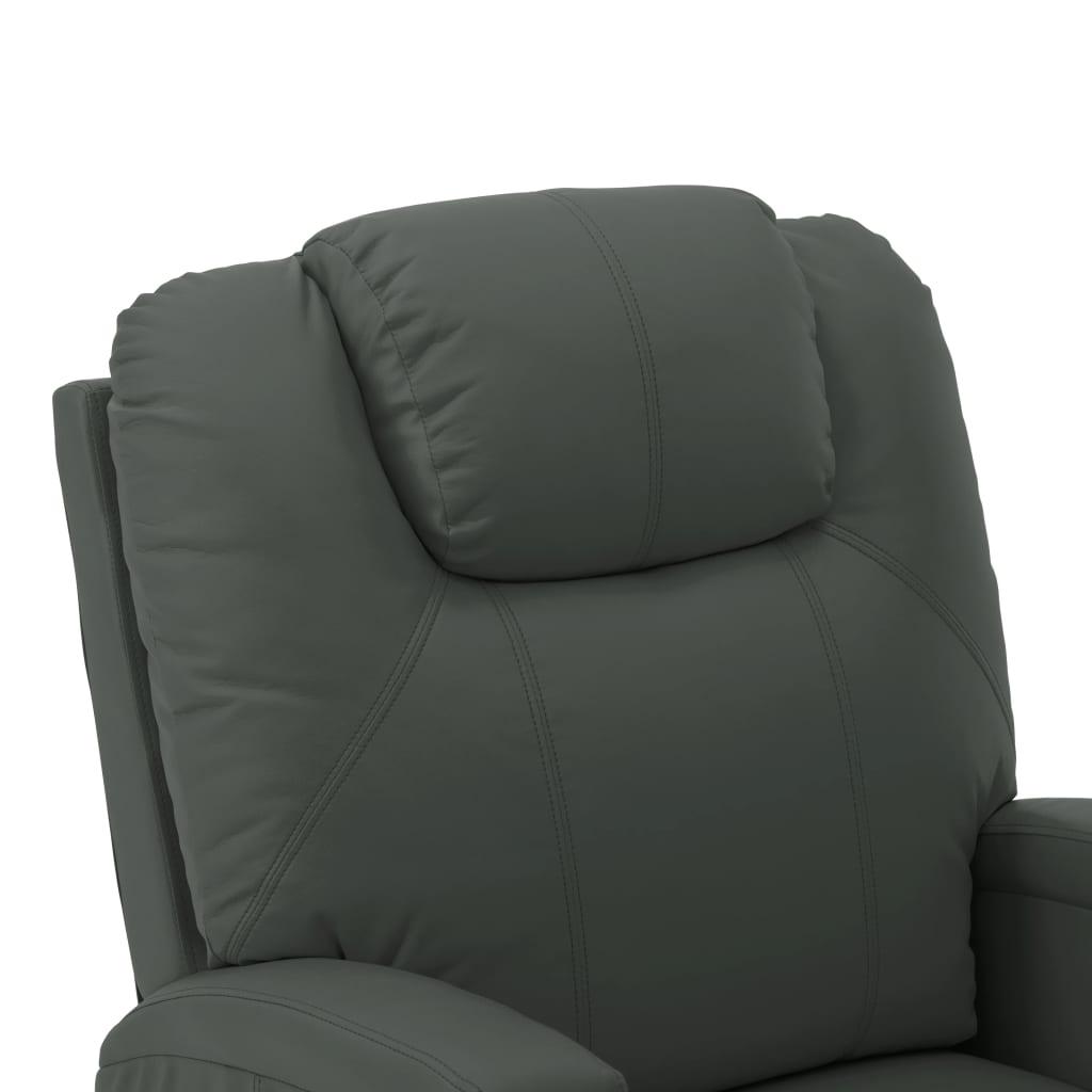 Massage Stand-up Chair Anthracite Faux Leather at Set Shop and Smile