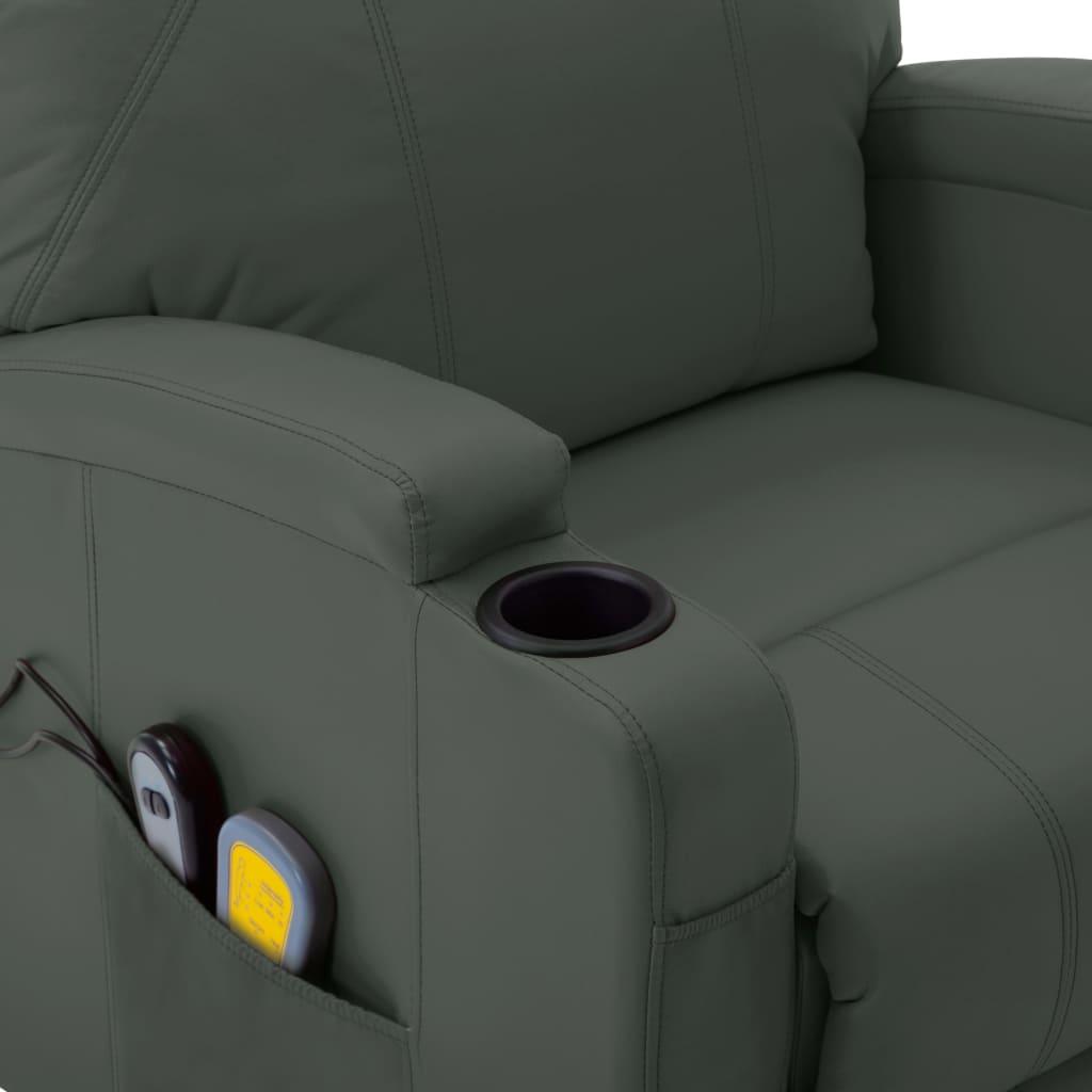 Massage Stand-up Chair Anthracite Faux Leather at Set Shop and Smile