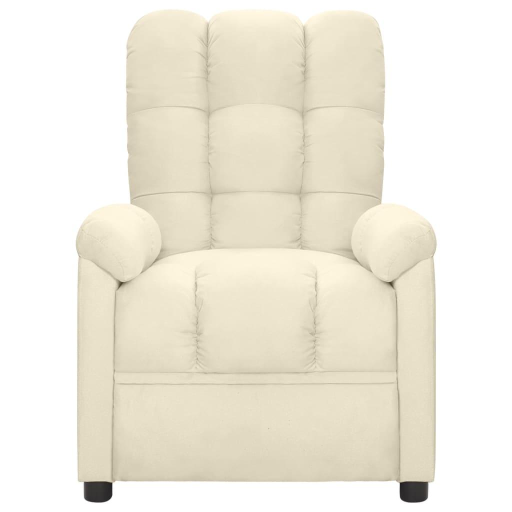 Recliner Cream Fabric at Set Shop and Smile