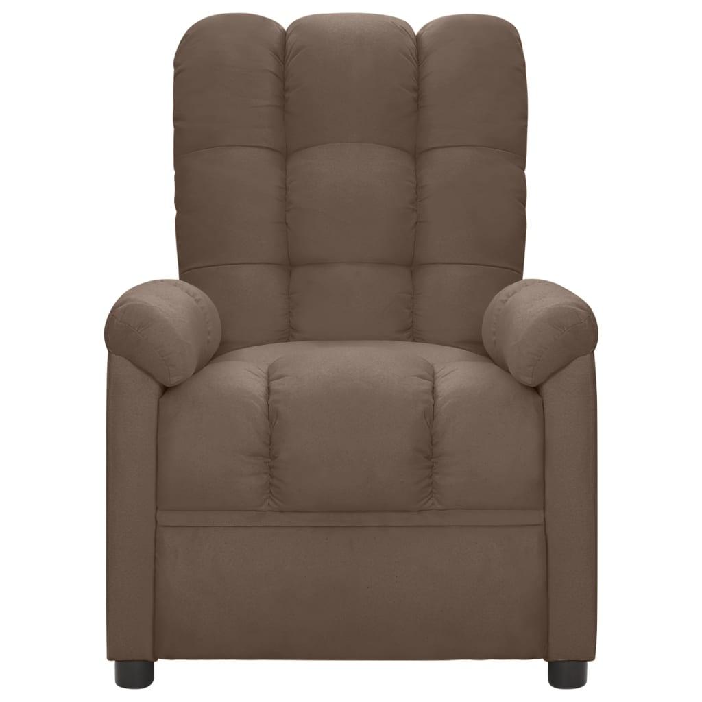 Massage Recliner Taupe Fabric at Set Shop and Smile