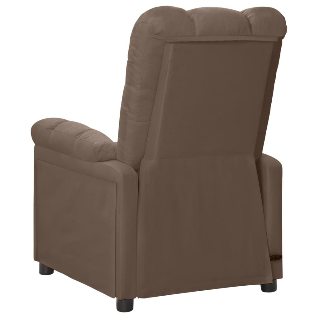 Massage Recliner Taupe Fabric at Set Shop and Smile