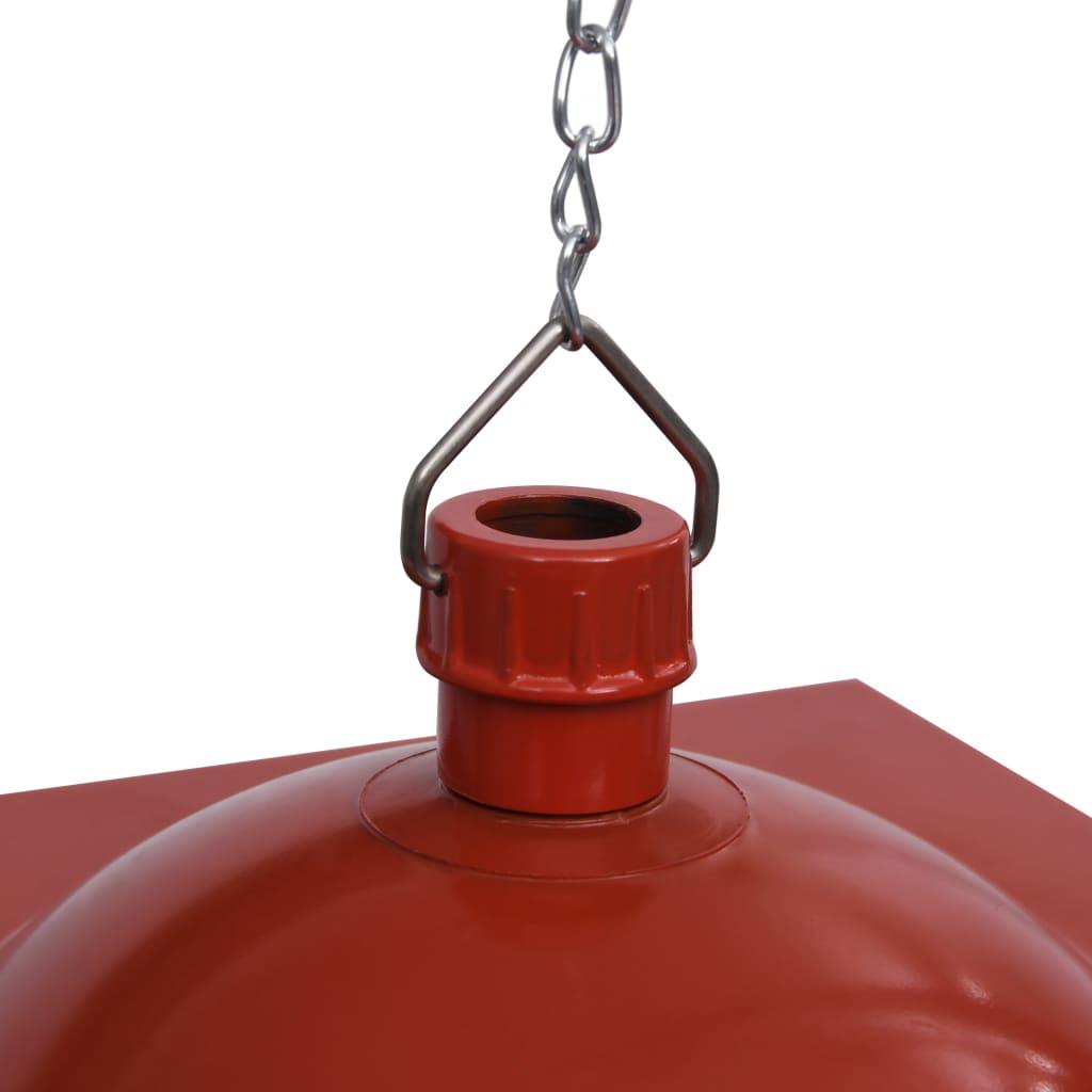 Christmas Hanging Lamp with LED Light and Santa Red 10.6"x10.6"x17.7" at Set Shop and Smile