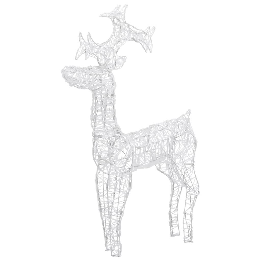 Reindeer Christmas Decoration 90 LEDs 23.6"x6.3"x39.4" Acrylic at Set Shop and Smile