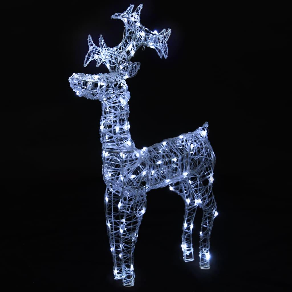 Reindeer Christmas Decoration 90 LEDs 23.6"x6.3"x39.4" Acrylic at Set Shop and Smile