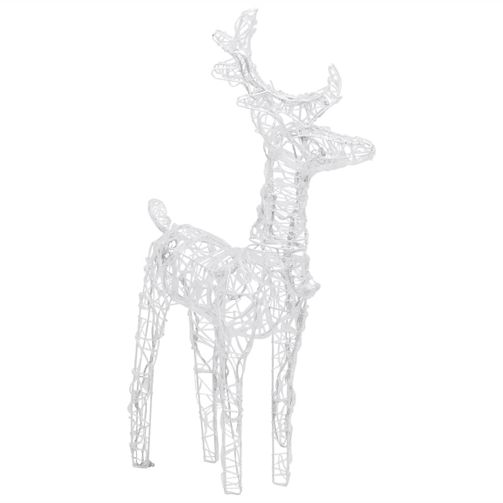 Reindeers & Sleigh Christmas Decoration 160 LEDs 51.2" Acrylic at Set Shop and Smile