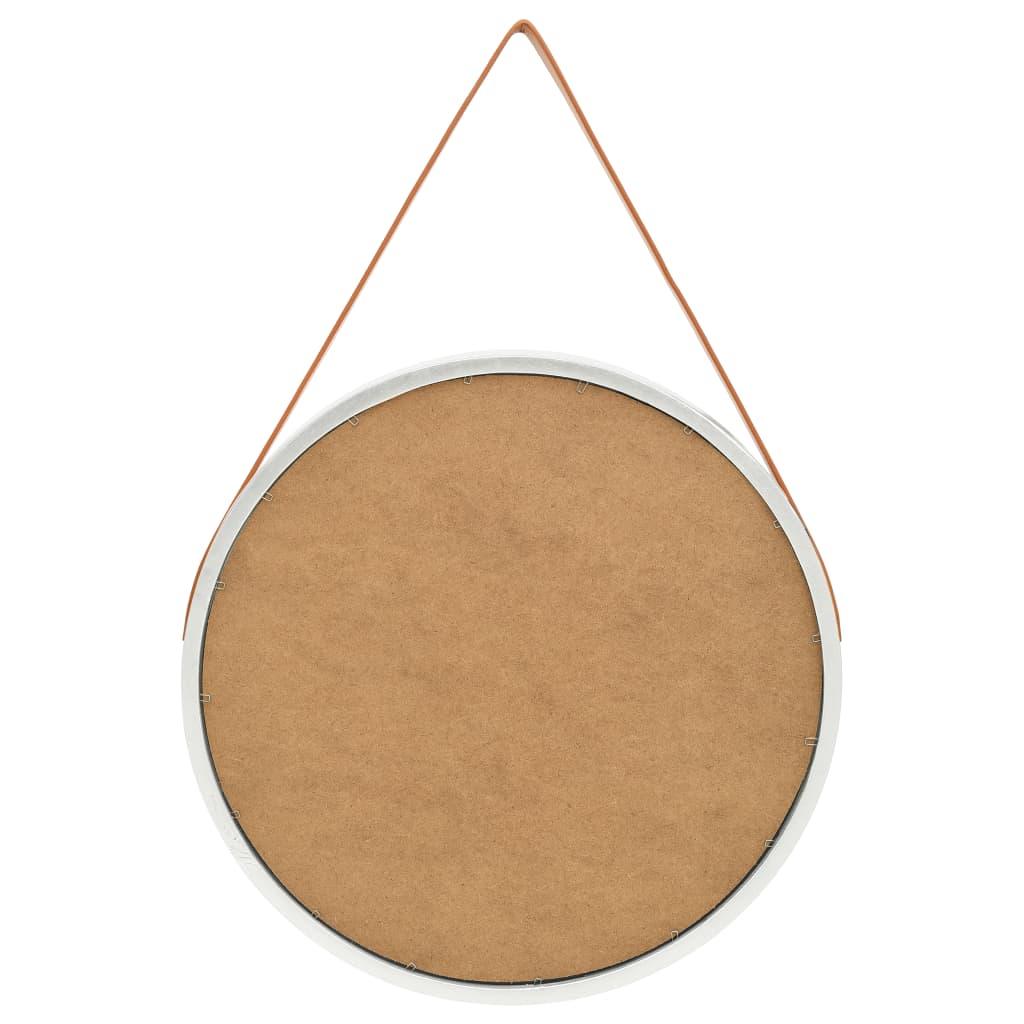 Wall Mirror with Strap 23.6" Silver at Set Shop and Smile