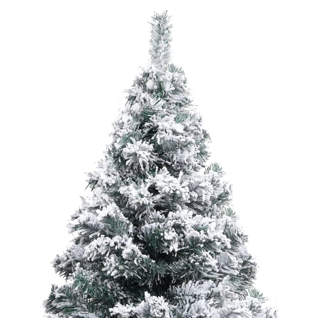 Artificial Christmas Tree with Flocked Snow Green 5 ft PVC at Set Shop and Smile