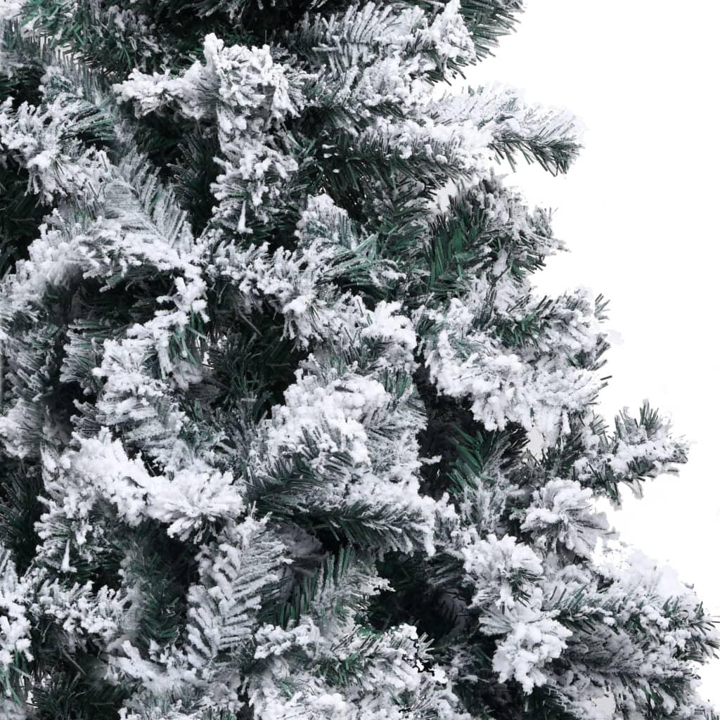 Artificial Christmas Tree with Flocked Snow Green 7 ft PVC at Set Shop and Smile