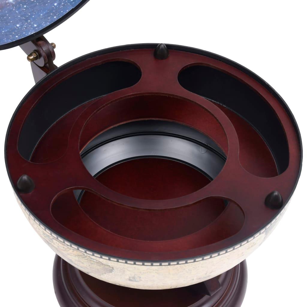 Tabletop Globe Bar Wine Stand Eucalyptus Wood Green at Set Shop and Smile