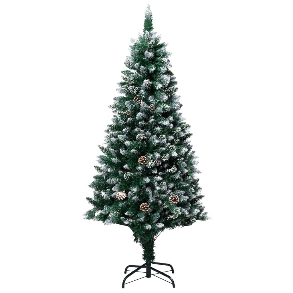 Artificial Christmas Tree with Pine Cones and White Snow 5 ft at Set Shop and Smile