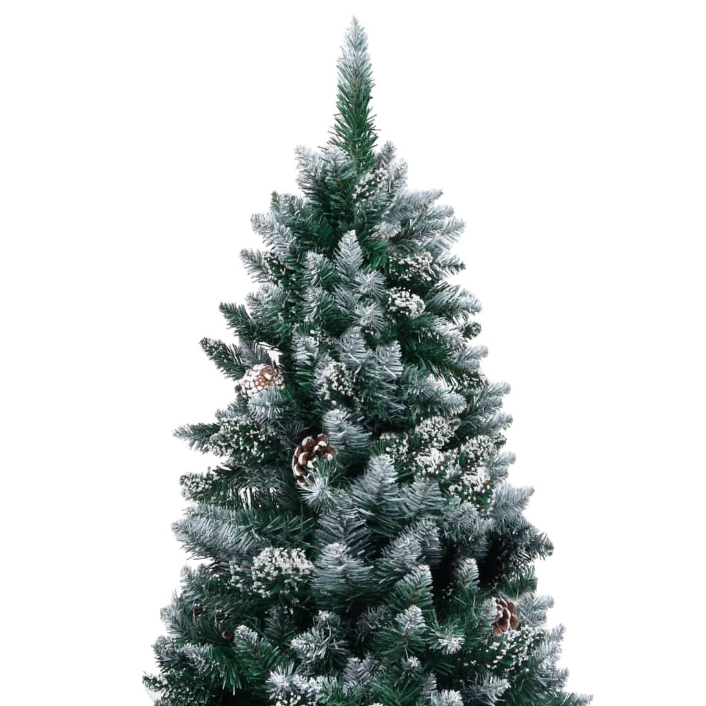 Artificial Christmas Tree with Pine Cones and White Snow 6 ft at Set Shop and Smile