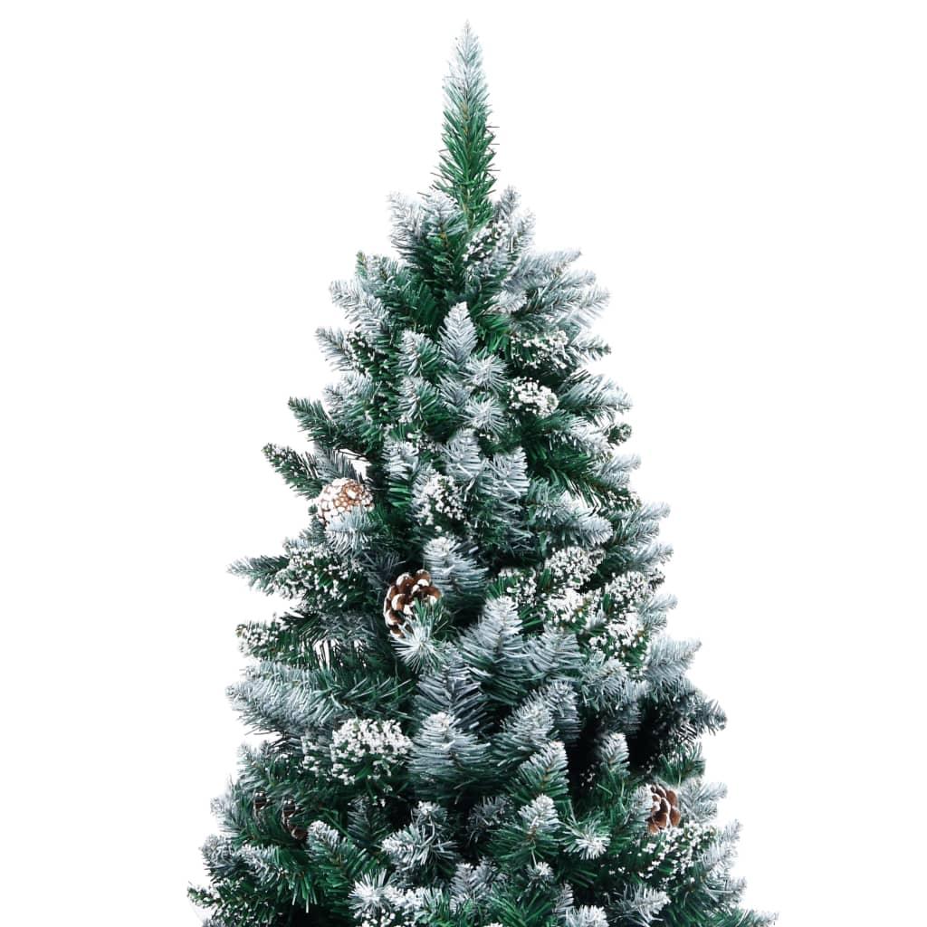 Artificial Christmas Tree with Pine Cones and White Snow 8 ft at Set Shop and Smile