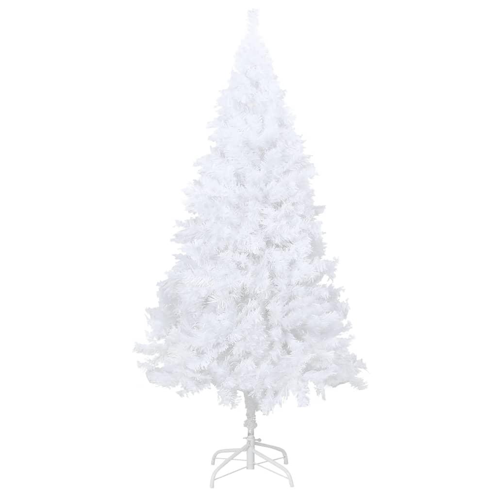 Artificial Christmas Tree with Thick Branches White 6 ft PVC at Set Shop and Smile