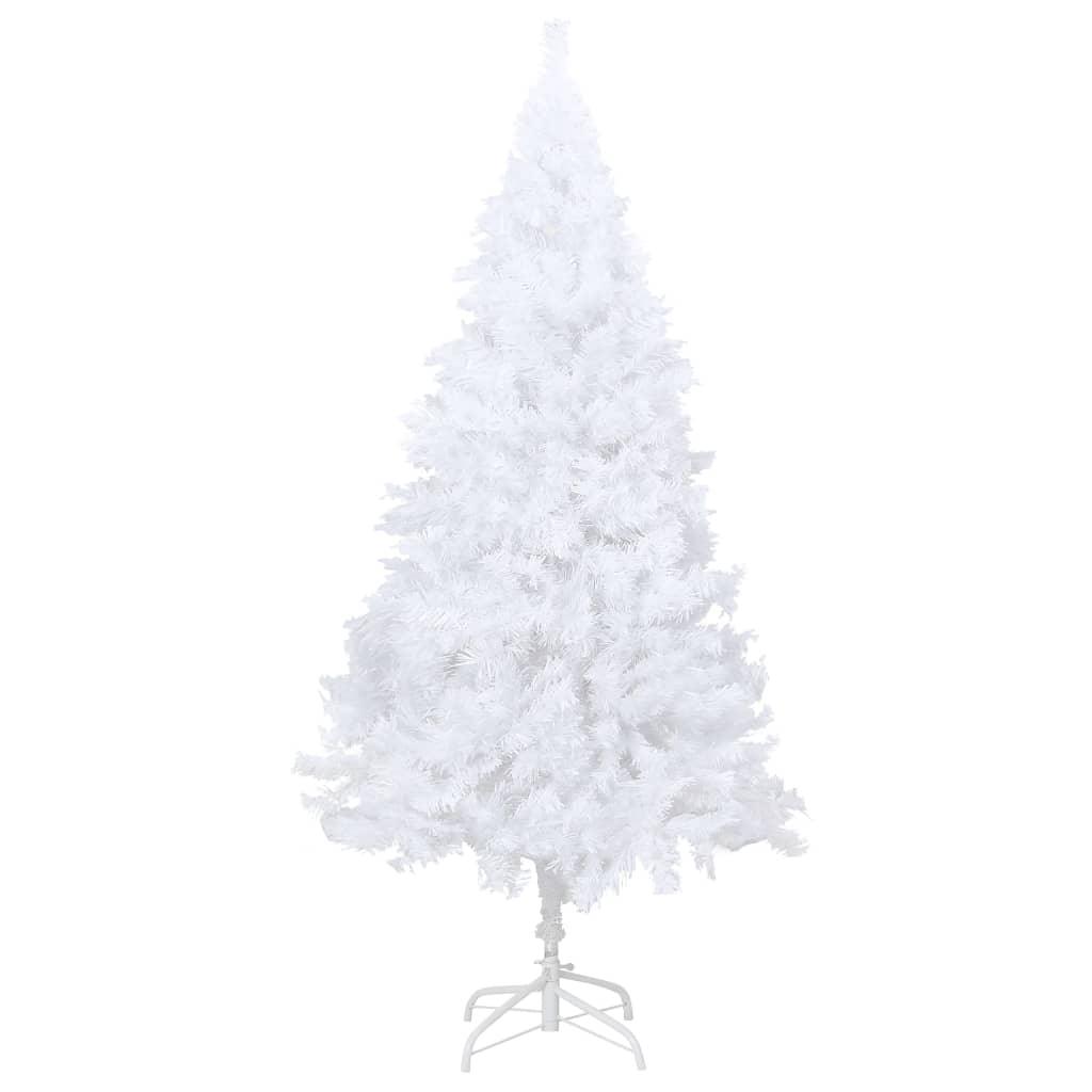 Artificial Christmas Tree with Thick Branches White 7 ft PVC at Set Shop and Smile