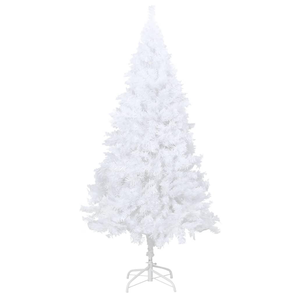 Artificial Christmas Tree with Thick Branches White 8 ft PVC at Set Shop and Smile