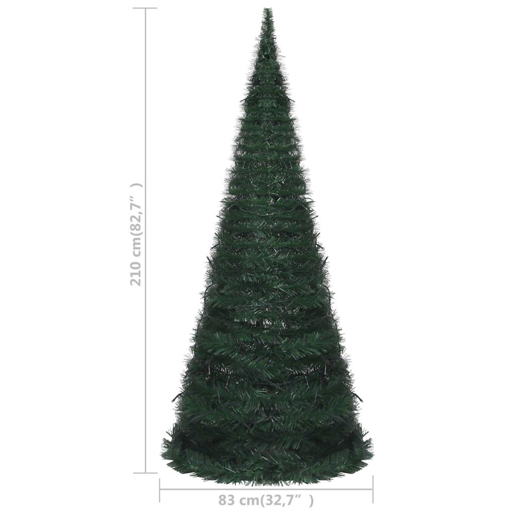 Pop-up String Artificial Christmas Tree with LED Green 7 ft at Set Shop and Smile