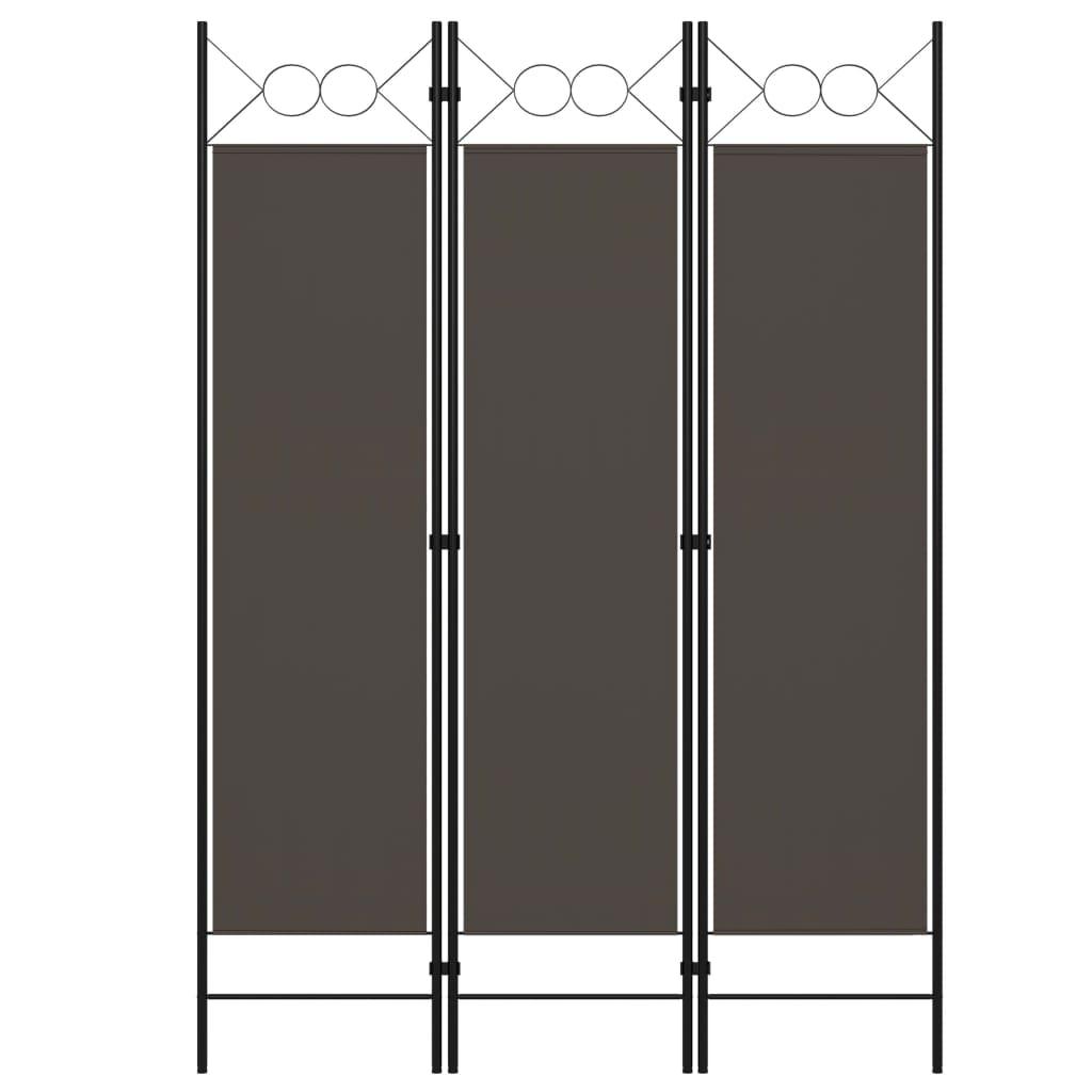 3-Panel Room Divider Anthracite 47.2"x70.9" at Set Shop and Smile