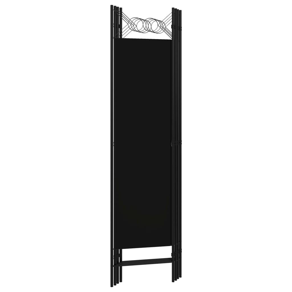 4-Panel Room Divider Black 63"x70.9" at Set Shop and Smile