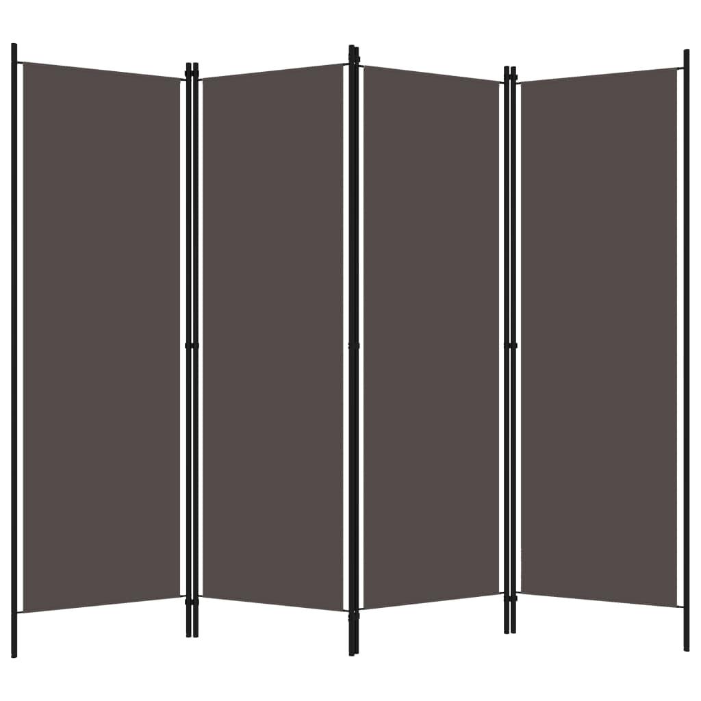4-Panel Room Divider Anthracite 78.7"x70.9" at Set Shop and Smile