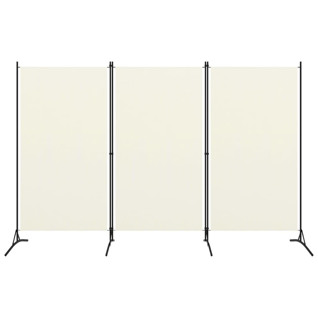 3-Panel Room Divider Cream White 102.4"x70.9" at Set Shop and Smile