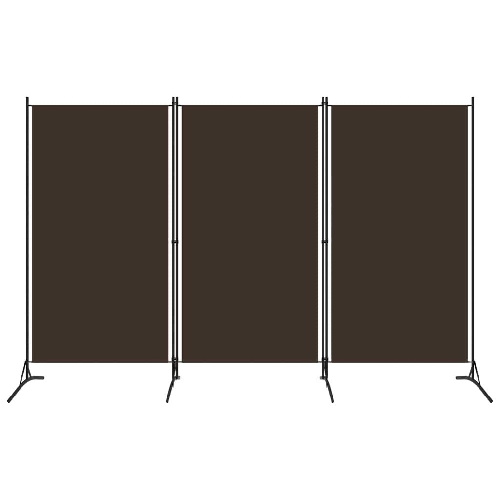 3-Panel Room Divider Brown 102.4"x70.9" at Set Shop and Smile