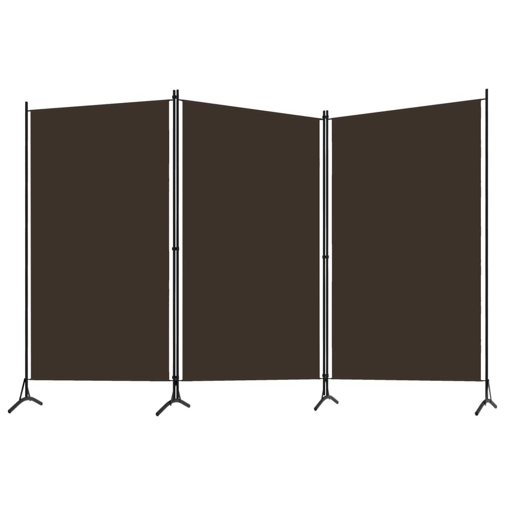 3-Panel Room Divider Brown 102.4"x70.9" at Set Shop and Smile
