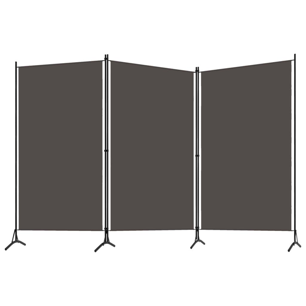 3-Panel Room Divider Anthracite 102.4"x70.9" at Set Shop and Smile