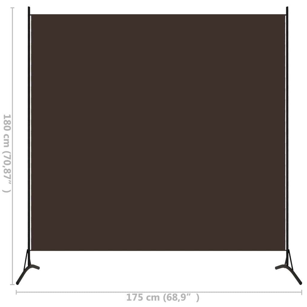 1-Panel Room Divider Brown 68.9"x70.9" at Set Shop and Smile