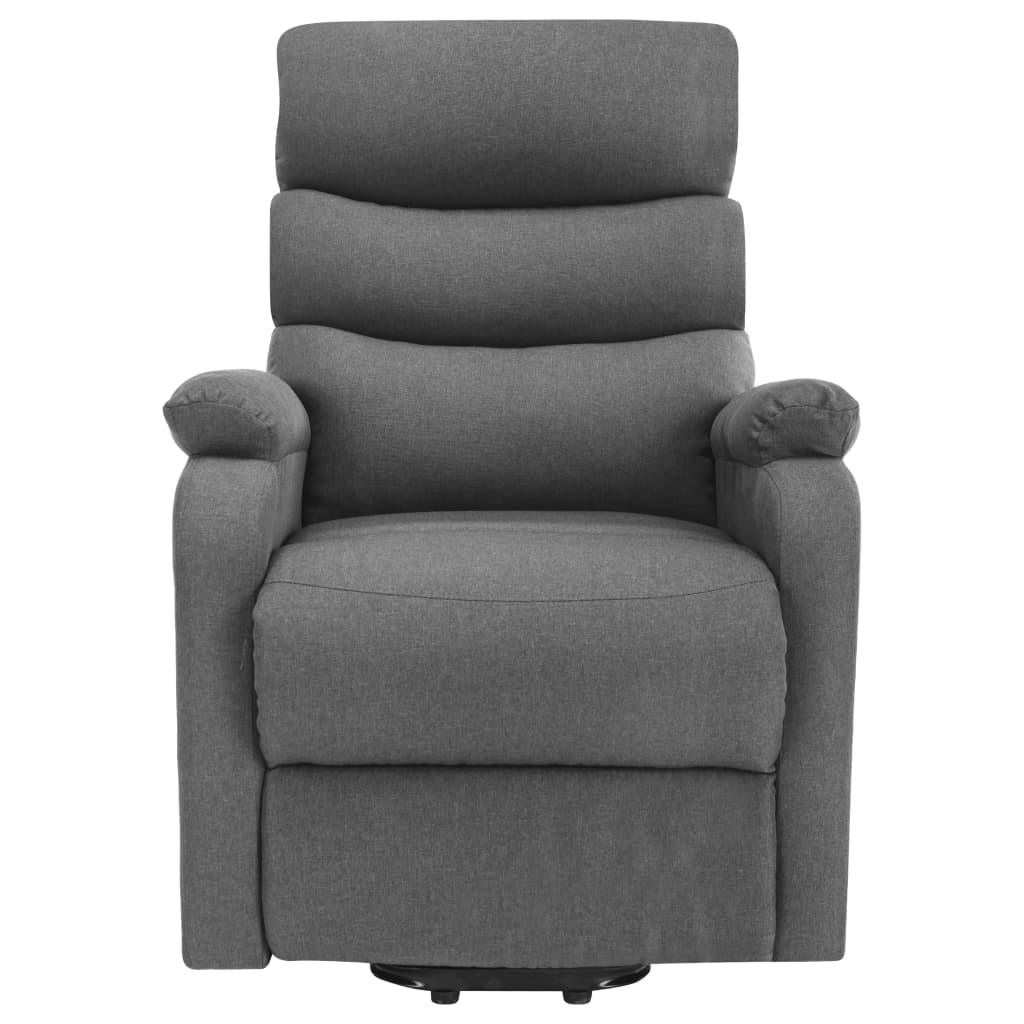 Power Lift Massage Recliner Light Grey Fabric at Set Shop and Smile