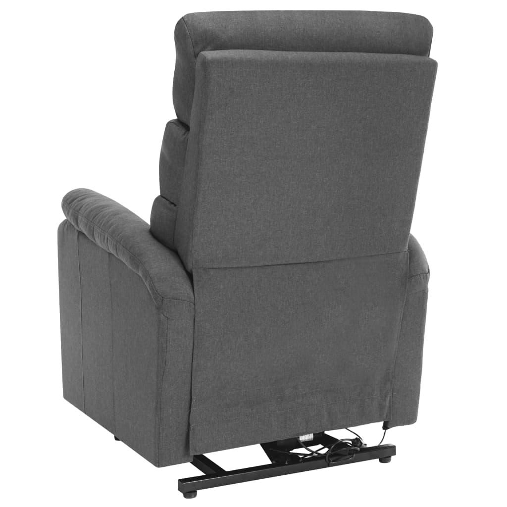 Power Lift Massage Recliner Light Grey Fabric at Set Shop and Smile