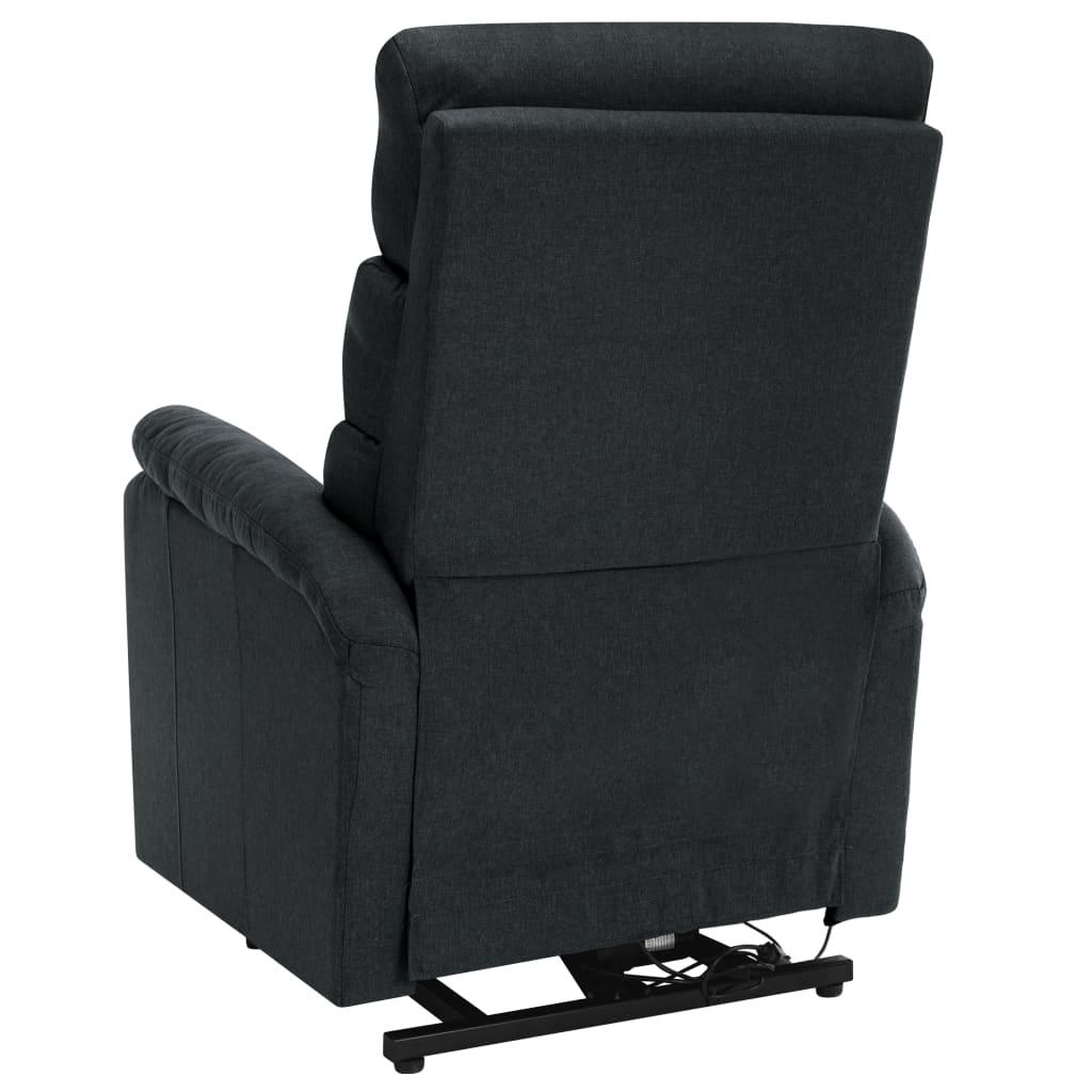 Power Lift Massage Recliner Dark Gray Fabric at Set Shop and Smile