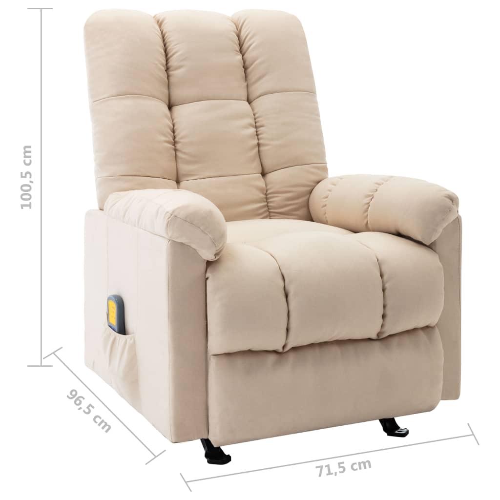 Recliner Cream Fabric at Set Shop and Smile