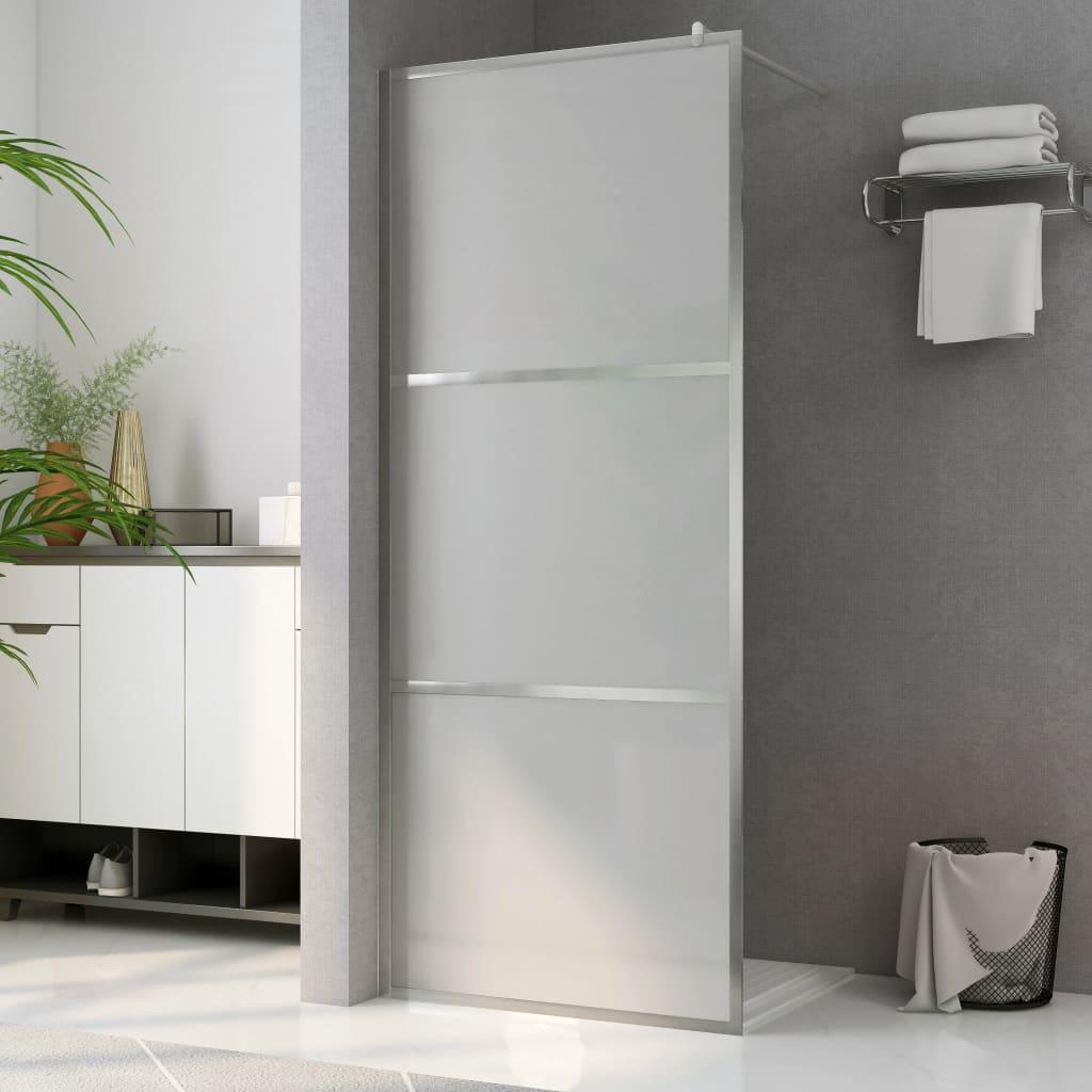Walk-in Shower Wall with Whole Frosted ESG Glass 39.4"x76.8" at Set Shop and Smile