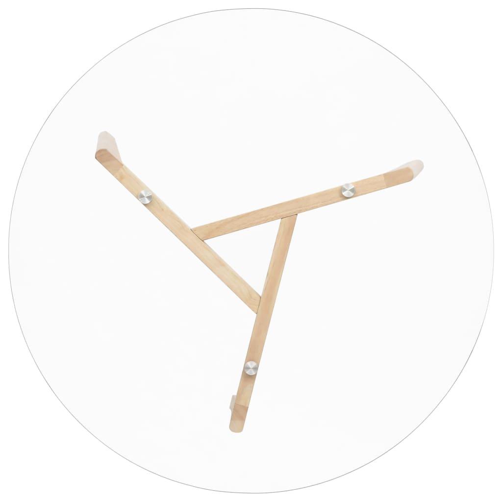 Dining Table Transparent 31.5" Tempered Glass at Set Shop and Smile