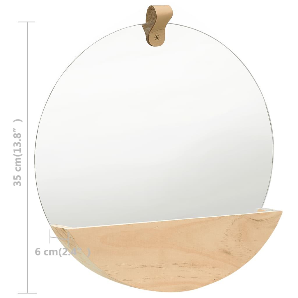 Wall Mirror Solid Pinewood 13.8" at Set Shop and Smile
