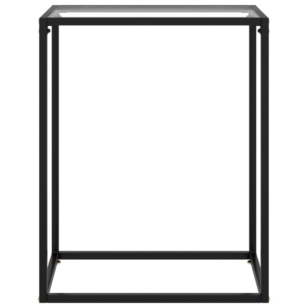 Console Table Transparent 23.6"x13.8"x29.5" Tempered Glass at Set Shop and Smile