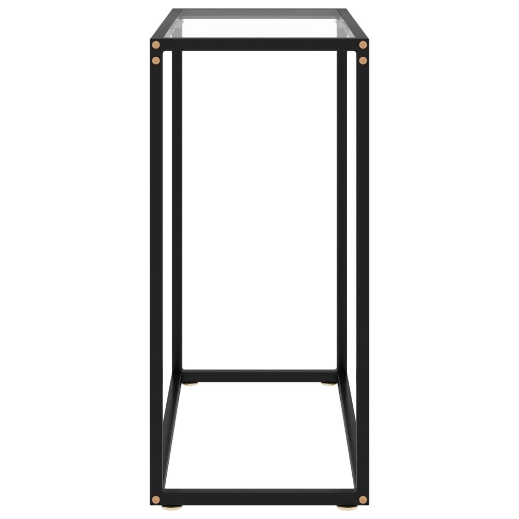 Console Table Transparent 23.6"x13.8"x29.5" Tempered Glass at Set Shop and Smile