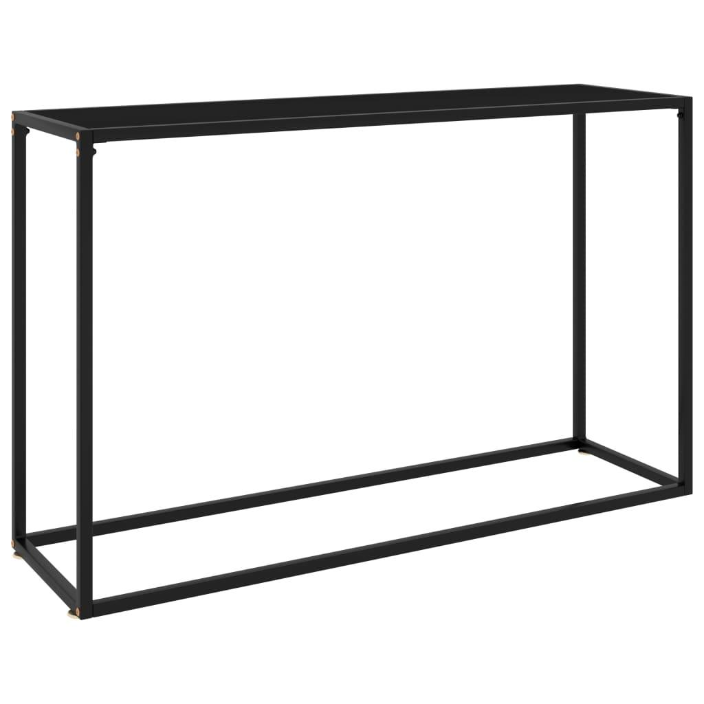 Console Table Black 47.2"x13.8"x29.5" Tempered Glass at Set Shop and Smile