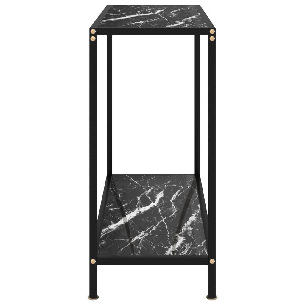 Console Table Black 31.5"x13.8"x29.5" Tempered Glass at Set Shop and Smile