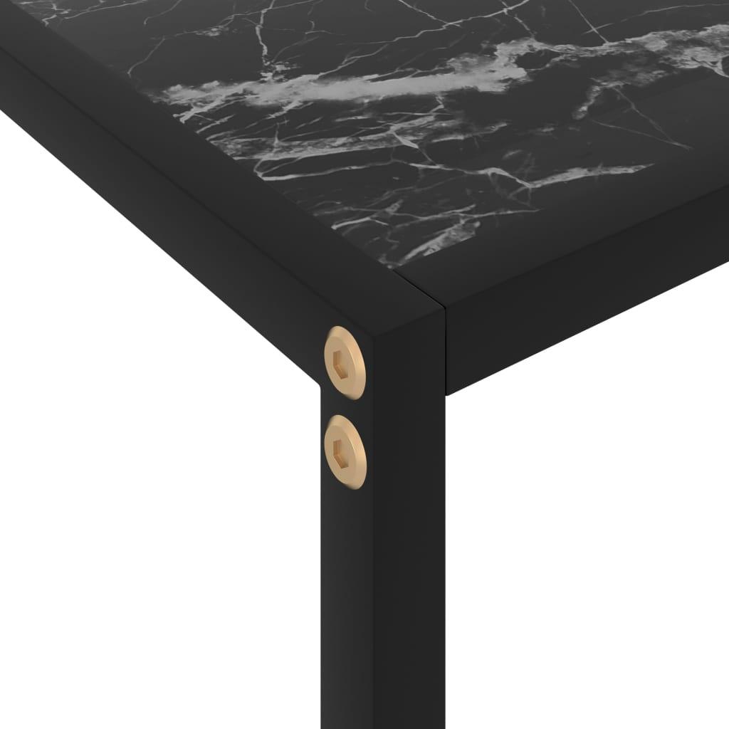 Console Table Black 31.5"x13.8"x29.5" Tempered Glass at Set Shop and Smile